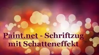Einen Schriftzug mit Schatteneffekt erstellen [Paint.net | Tutorial]