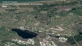 Amsterdam Airport Schiphol, Netherlands - Earth Timelapse