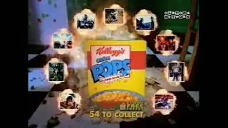 1997 Kellogg's Corn Pops Masked Rider Stickers Advert
