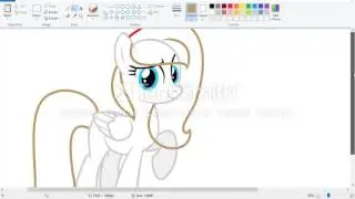 Speedpaint of fluttershy and rarity show