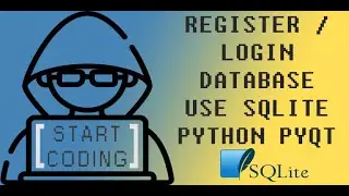 REGISTER / LOGIN DATABASE USER SQLITE PYTHON PYQT