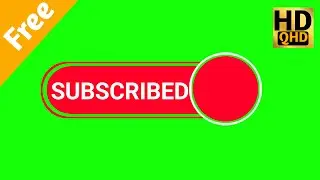 YouTube Subscribe Button Green Screen No Copyright #habibur_rahman