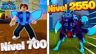 UPEI DO 700 ao 2550 de KITSUNE​ NO BLOX FRUITS! 🐺​