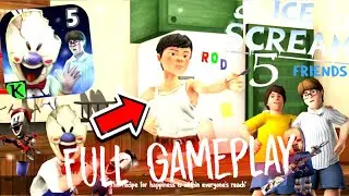 Ice Scream 5 FRIENDS Full GAMEPLAY! | Ice Scream 5 Full Gameplay | Ice Scream 5 Escape Ending