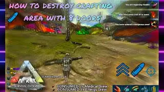【Ark Mobile】•How To Destroy Crafting Area With 8 Doors S2 Ep.1