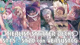 TIERLIST DE LOS STARTER DECKS ST15 AL ST20 CON VERSUSTCG #onepiece #onepiececardgame