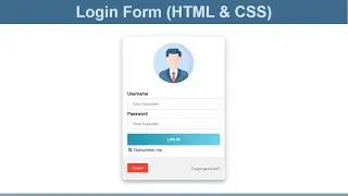 How to Create Login Form in HTML and CSS