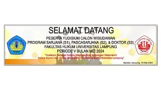 Yudisium Periode V Bulan Mei 2024