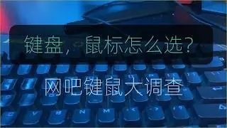 键盘鼠标不知道怎么选？看看网吧都用啥 | 网吧键盘，鼠标大调查