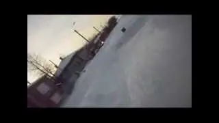 Крутая ледяная горка