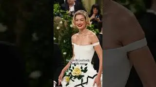 Gigi Hadid looks stunning at the Met Gala Red Carpet💛 