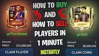 HOW TO BUY AND SELL PLAYERS IMMEDIATELY | BEST METHOD | INSTANT BUY OR SELL | FIFA MOBILE 23