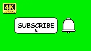 Subscribe Button Green Screen 🔔 [Chroma Key Subscribe Animation]