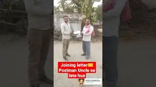 Joining letter✉️ Postman Uncle se lete hua || SSC GD JOINING LETTER