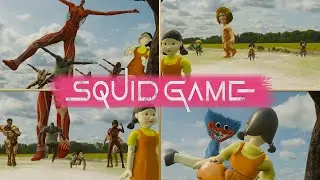 ALL Squid Game Videos - Attack On Titan x Squid Game - Squid Game Animation