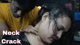 ASMR Indian Neck And Head Massage For Female | Female Neck Cracking | Head Scratching ASMR Massage