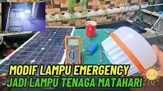 MODIFY LED emergency lights into solar powered Lifepo4 battery lights
