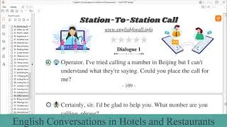 English Conversation | Station - to - station call