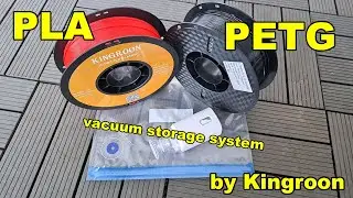 Why to use PETG over PLA? Kingroon PLA, PETG review. Also: Kingroon vacuum storage system testing