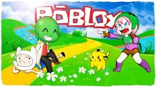 CARTOON TYCOON 2 IN ROBLOX WITH TINENQA - ADVENTURE TIME VS POKEMON!