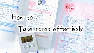 How to Take Notes Effectively?! 📝 / neat, quick, efficient note-taking tips