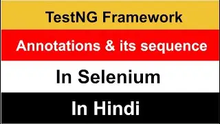 TestNg Annotations Sequence | Detailed explanation @TechiePraveen