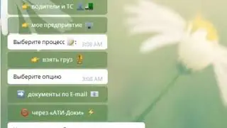 Вывод меню экспедитора/диспетчера АТИ для дальнейших действий.