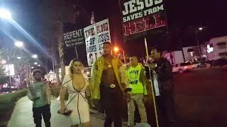 2020 AVN Awards street preaching Las Vegas NV 01 25 2020
