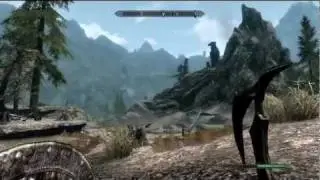 Killing a Dragon in Skyrim