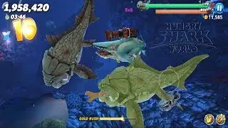 Zombie Shark!! Hungry Shark World Part 2 All Shark Unlocked! Awesome Gameplay Video