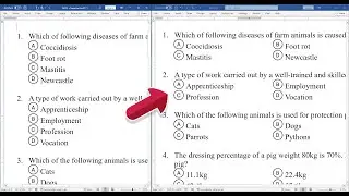 Efficient Formatting of Multiple Choice Question (MCQ) Options in Microsoft Word - Part 2