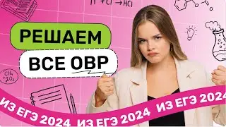 Решаем все 29 задания ОВР с ЕГЭ 2024