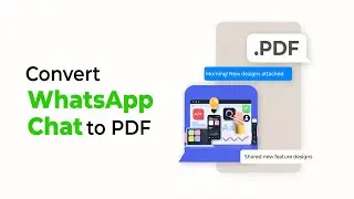 Convert WhatsApp Chat to PDF on iPhone (Free 2025)