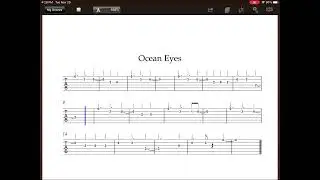 Ocean Eyes - Guitar