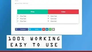How to Add a Responsive Pros and Cons Table in Blogger Website   Fully Responsive