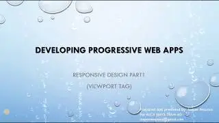 Responsive Web Design Part 1 - Viewport Tag
