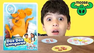 Epic Toy Unboxing + Family Challenge:  Doo Doo Kangaroo!