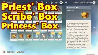 Princess, Priest and Scribe' Box | Genshin Impact