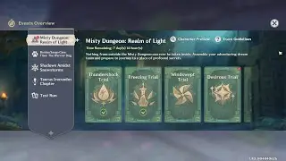 Genshin Impact Event Quest: Misty Dungeon - Realm of Light - Windswept Trial