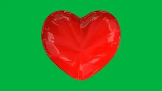 Green screen animation love, Heart Green screen animation 
