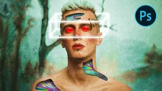Geometry Art + Colorful Texture. Photoshop Tutorials (Episode 71)