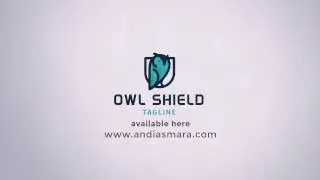Owl Shield Logo Template