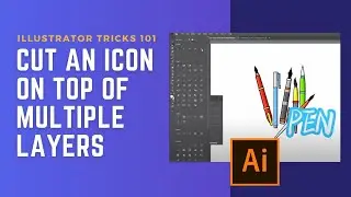 Lasso Tool Illustrator Tutorial: How To Cut Multiple Icons In AI