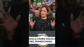 Kamala Harris Rally Interrupted By Protestors Chanting 'Donald Trump