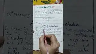 Notice Writing. 