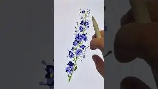 PURPLE FLOWERS BOUQEUT DRAWING in Procreate Step:1   #flowerdrawing #procreate #drawing #digitalart