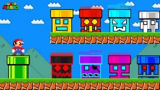 Mario DON’T FALL into The Wrong Pipe GEOMETRY DASH Characters!
