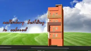 autocad_3d_drawing_3d_multistory_building