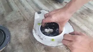 Toyota Corolla Sprinter (AE-109) 4WD - Расположение ДУТ (Датчика Уровня Топлива)