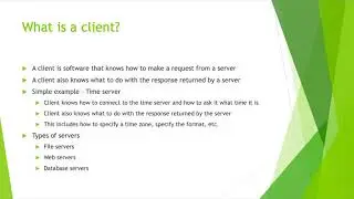 What is client server architecture?